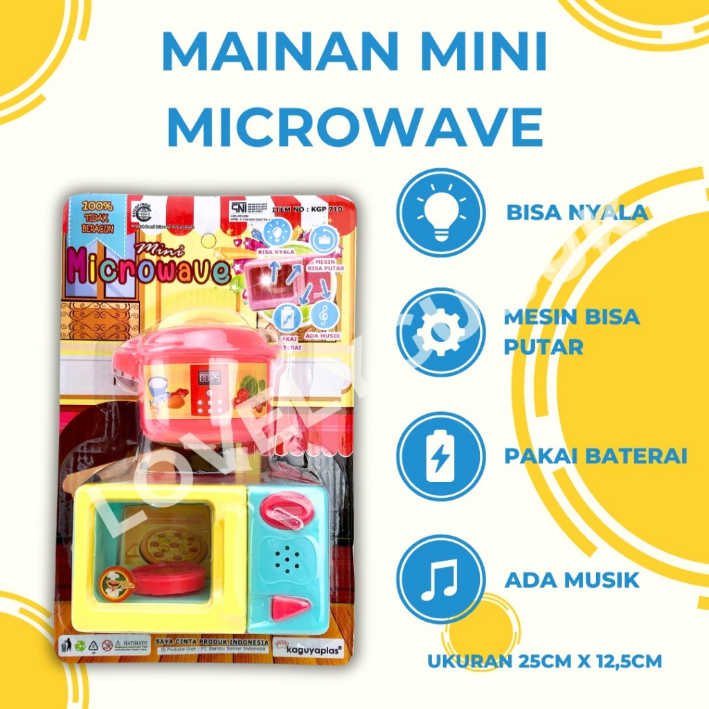 [LOGU] Mainan mini microwave, mainan mini oven, mainan kitchen set anak KGP 710