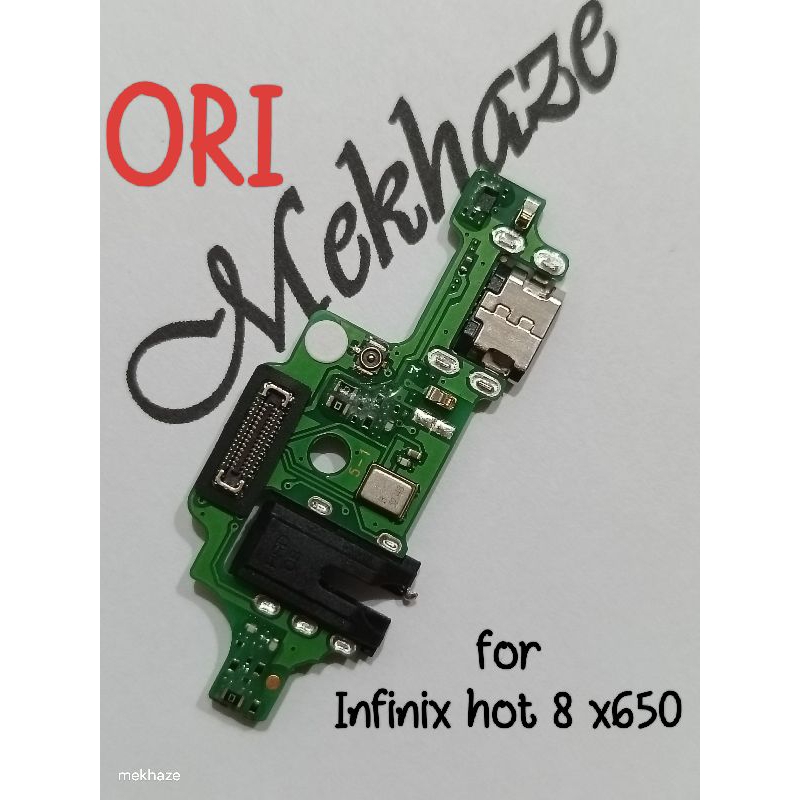 CONNECTOR CHARGER INFINIX HOT 8 X650 ORI PAPAN KONEKTOR CAS PCB BOARD INFINIX HOT 8 ORI