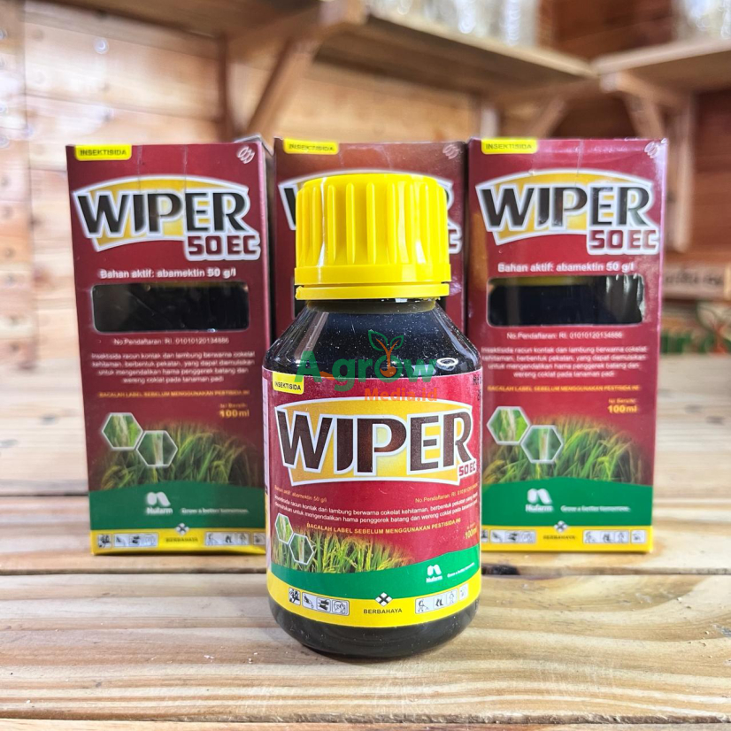 Pestisida Insektisida WIPER 50 EC 100 ML Bahan Aktif Abamektin Obat Hama Serangga & Keriting Daun Ta