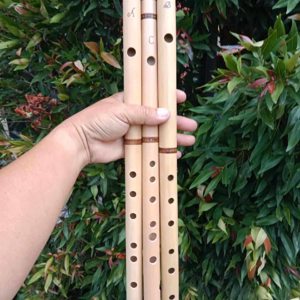 Suling Bambu Suling Dangdut 1 set isi 3