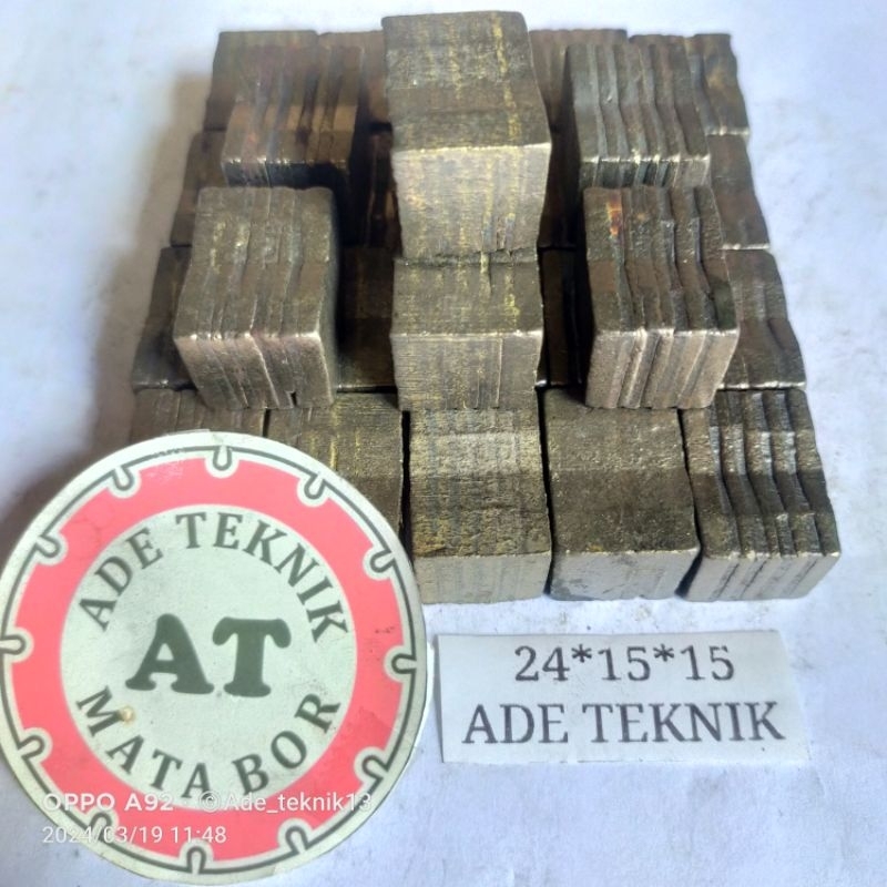 Diamond Segment M 15 mm mata bor coring mata bor sumur Mata diamond segment Segmen Mata Coring Diamo
