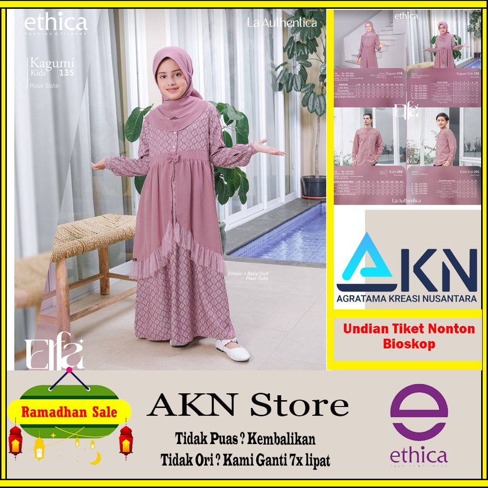 Ethica Gamis Anak Kagumi Kids 135 Terbaru Ramadan 2024
