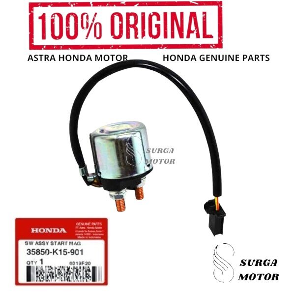 Swit Bendik Relay Starter Switch Assy Start Magnetic CB150R StreetFire Old K15 2012 - 2015 Stater Ba