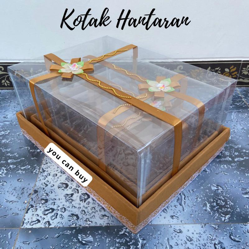 

Kotak Hantaran Pernikahan 1 Set Isi 4pcs Mika Hiasan Pita / Box Hantaran Seserahan