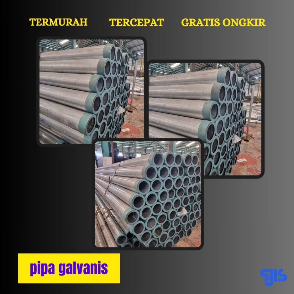 Pipa besi Galvanis 2" x 1,2mm