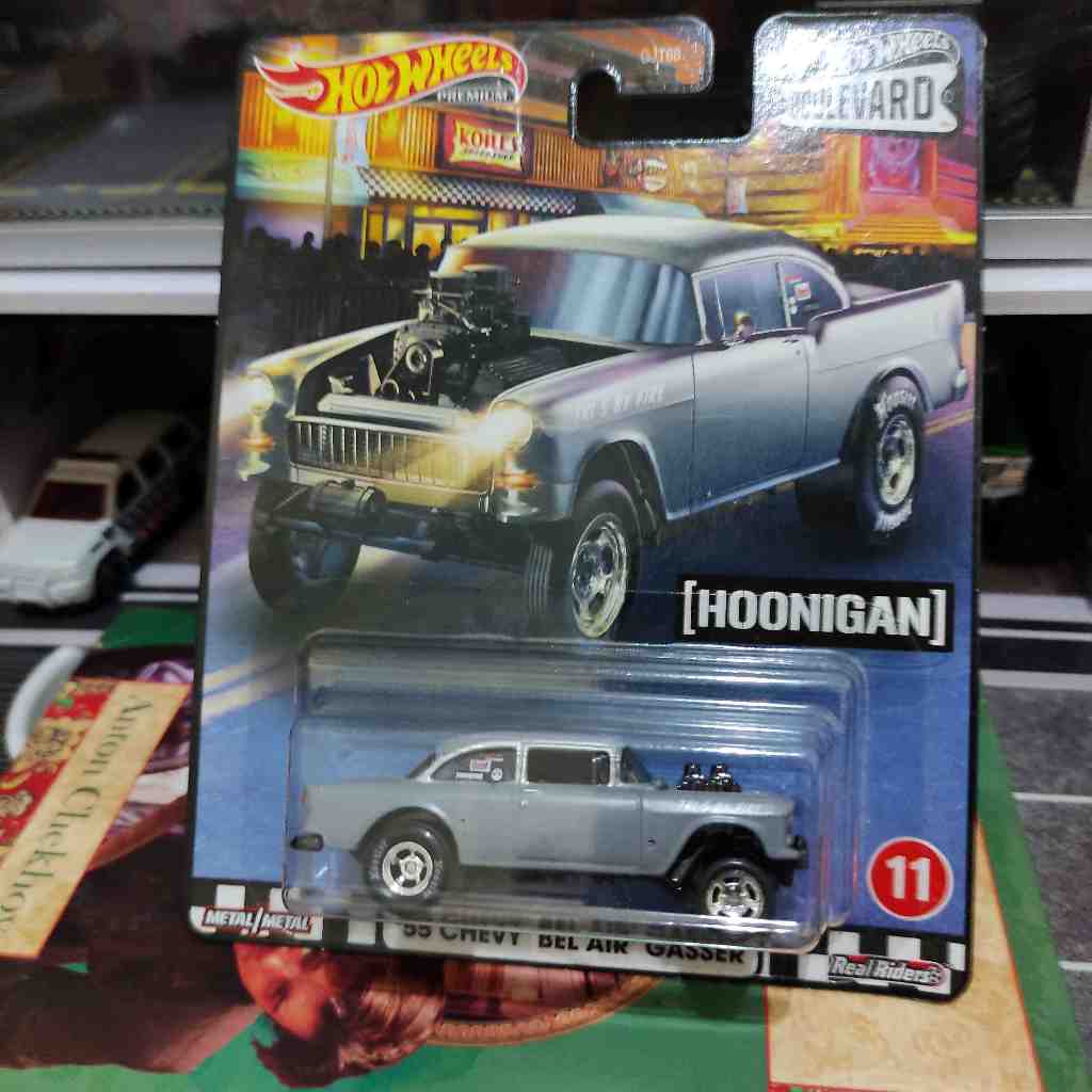 Hot Wheels HW Diecast Boulevard C 55 Chevy Bel Air Gasser