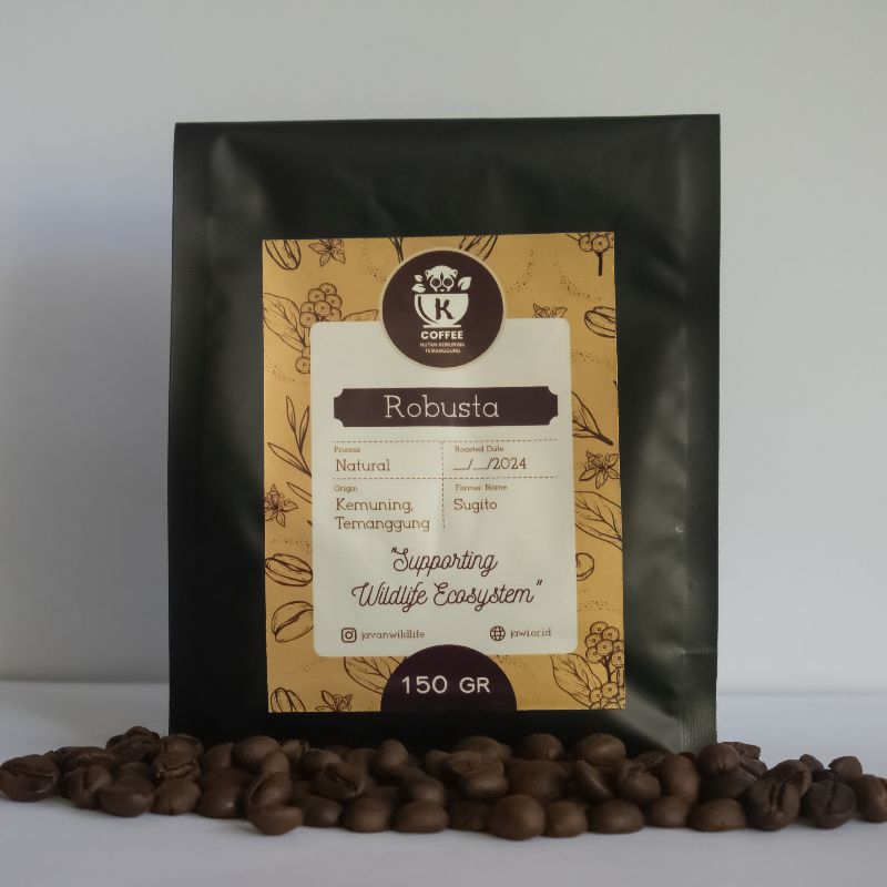 

K-COFFEE 150 Gr. Kopi Robusta Kemuning, Temanggung