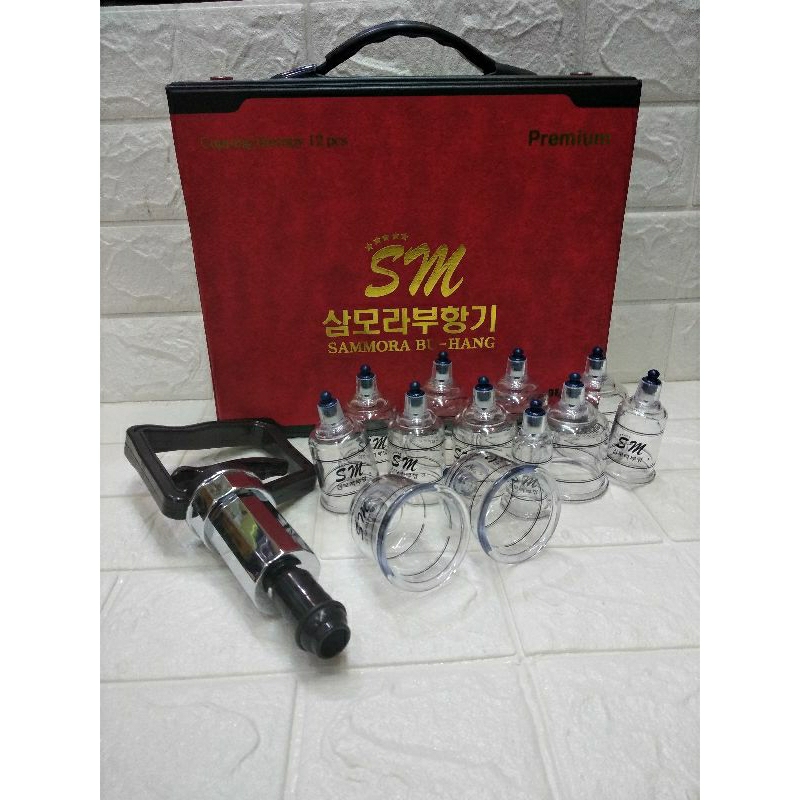 Alat Bekam SAMMORA 12 PREMIUM tas merah