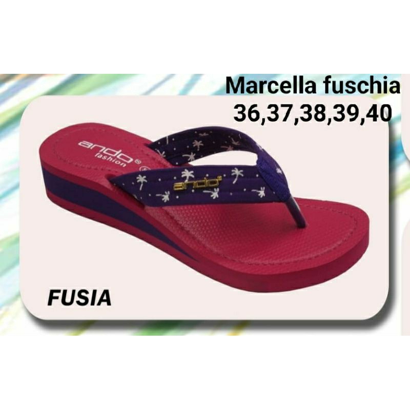 SANDAL HAK TINGGI WANITA WADGES JEPIT SANDAL WEDGES - SANDAL HEEL ANDO ORIGINAL 100% TERBARU DAN TER
