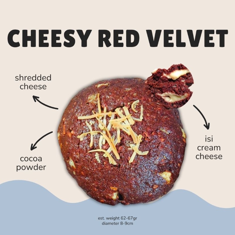 

soft baked cookies cheesy red velvet