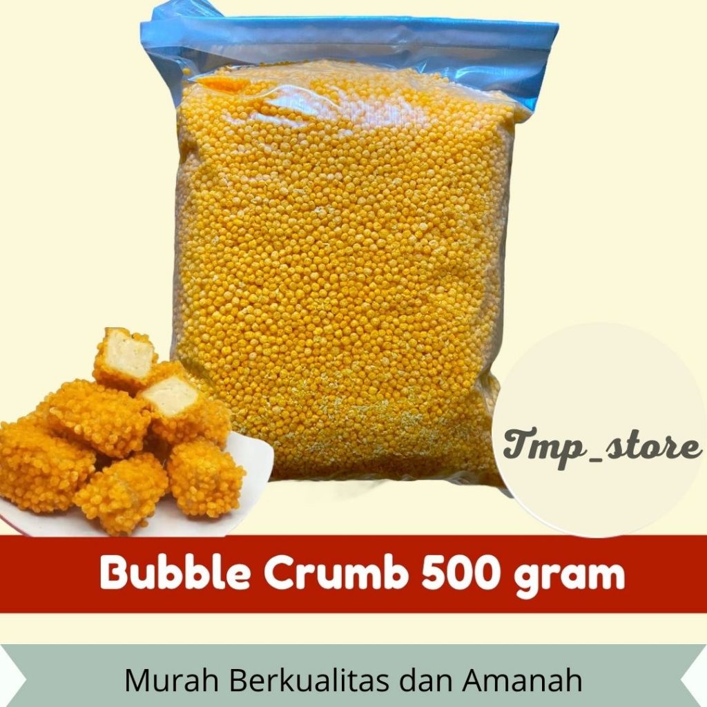 

Tepung Roti Bulat Bubble Crumb Crispy Nugget 500 gram HALAL