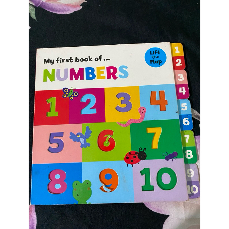 Preloved Buku Anak lift the flap my first book of numbers (3+)