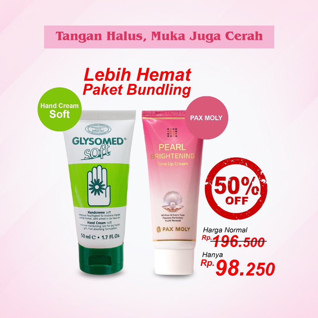 Paket Bundling Glysomed Hand Cream Soft dan Pax Moly