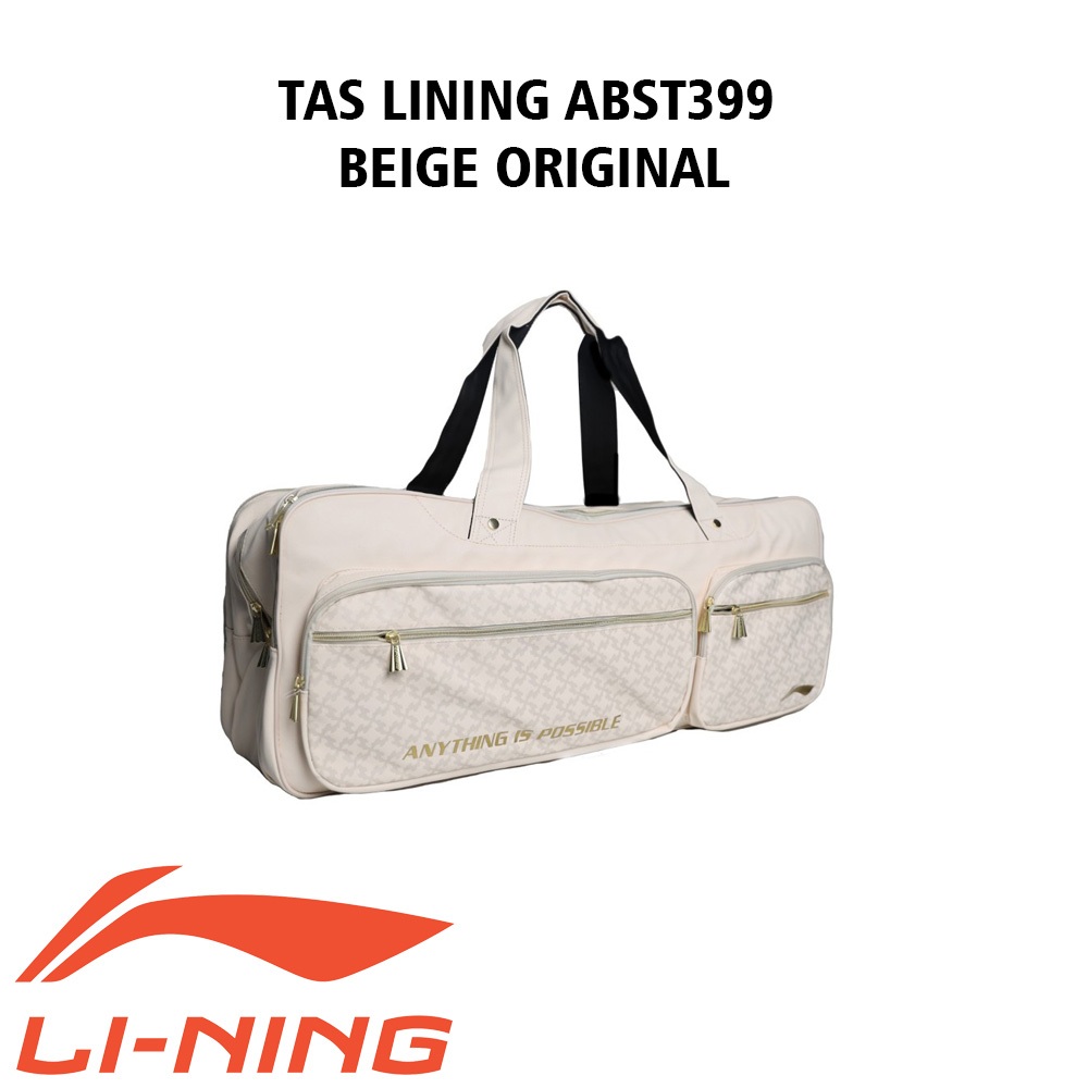 Lining Tas Kotak Badminton Bulutangkis ABST399 Beige