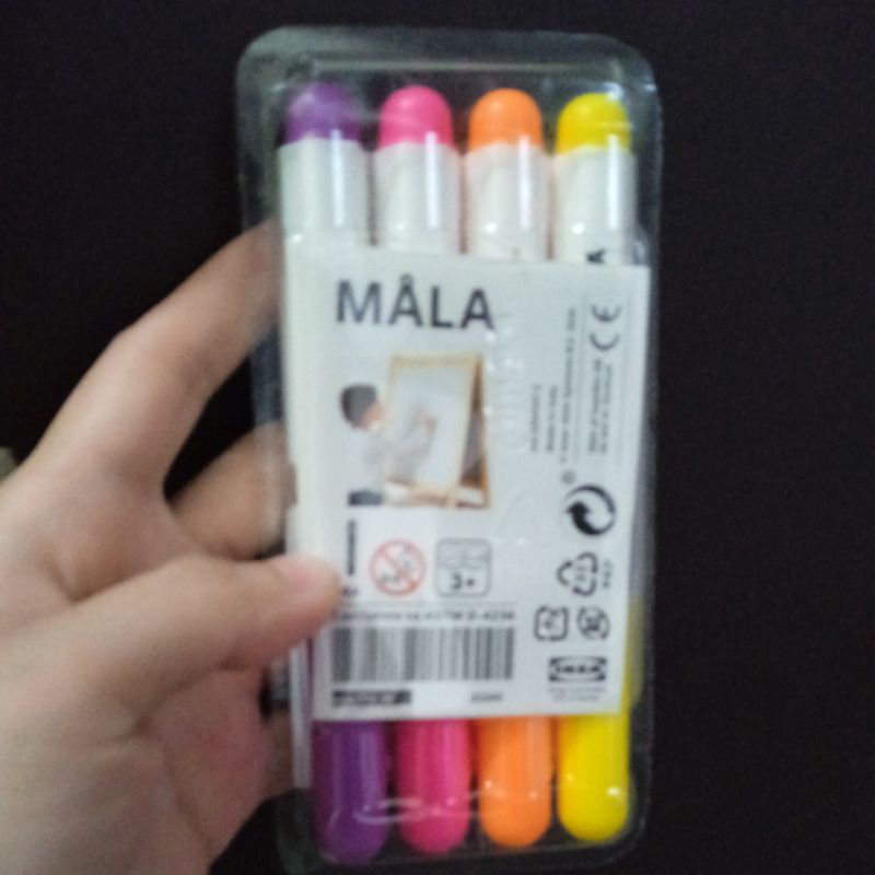 

IKEA MALA whiteboard spidol 4pc spidol papan tulis warna cerah TC-1053