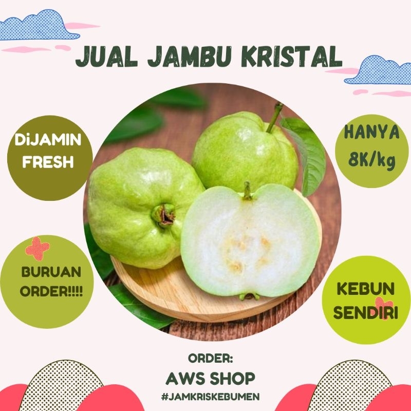 

Jambu Kristal Kebumen Per 1kg grade A