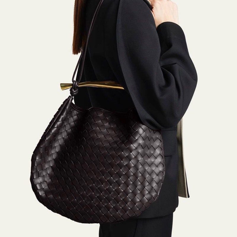 Original Bottega Veneta BV Sardine Medium Bag in Leather Intrecciato