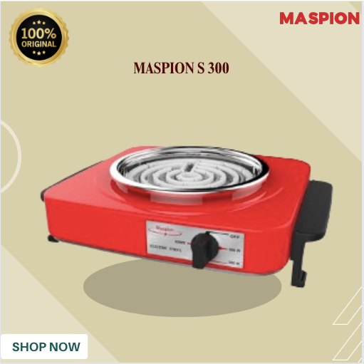 MASPION KOMPOR LISTRIK S 300/S-300/S300 KOMPOR 1TUNGKU/MASPION KOMPOR LISTRIK 1 TUNGKU/MASPION KOMPO