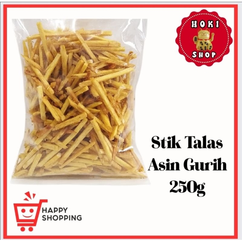 

*HOKI SNACK* Keripik Stik Talas Asin Gurih 250gr / Keripik Talas / Stik Tales