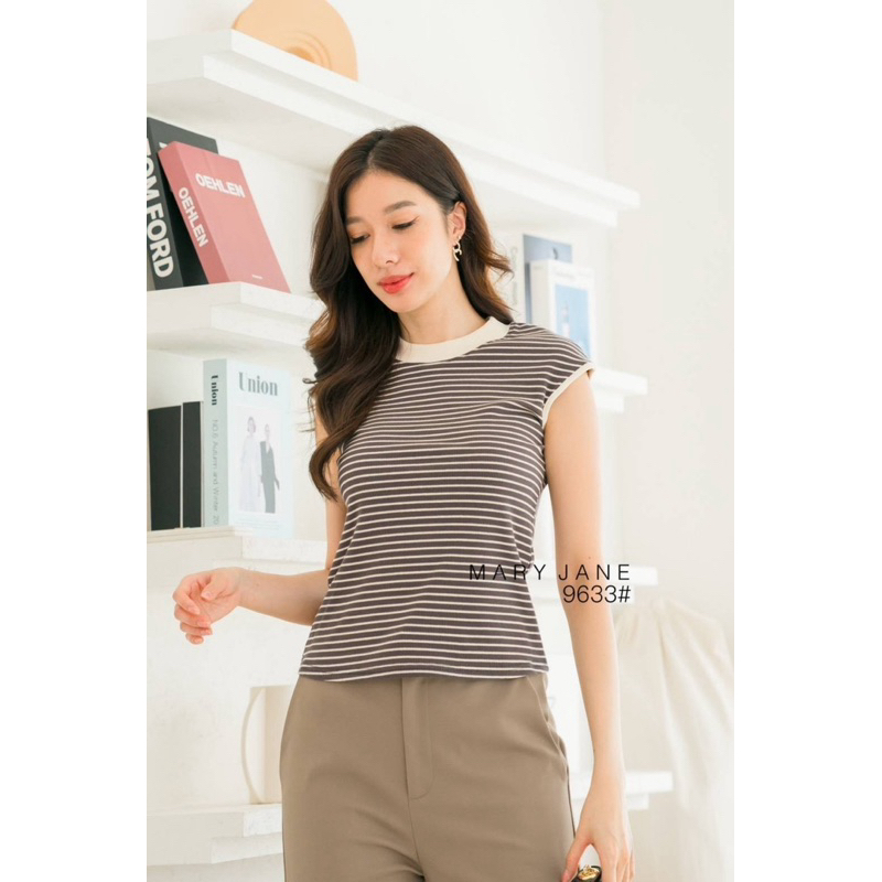 [Jisu- 9633] - TankTop Atasan Wanita/TankTop Mary Jane Import/Atasan/Top