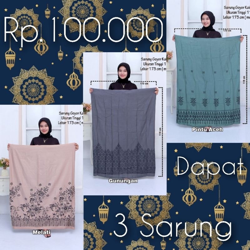 Djagadtex Fashion Sarung Santri Putri 100 Dapat 3