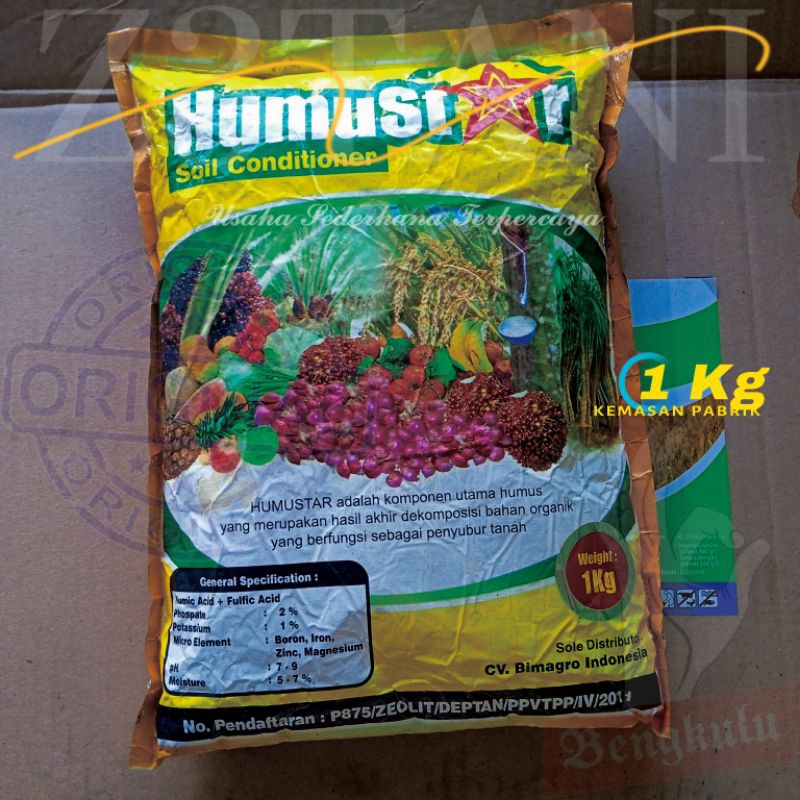 HUMUSTAR 1 Kg Humat Acid Pembenah Tanah