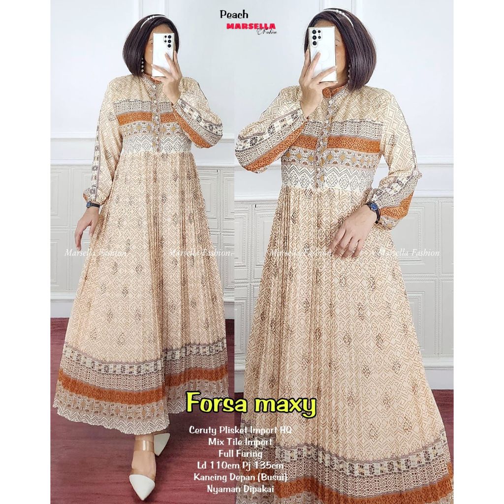 Forsa Maxy // Ceruty Plisket by Marsella