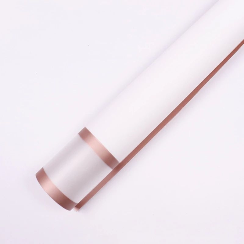 

Cellophane Double Gold Line White