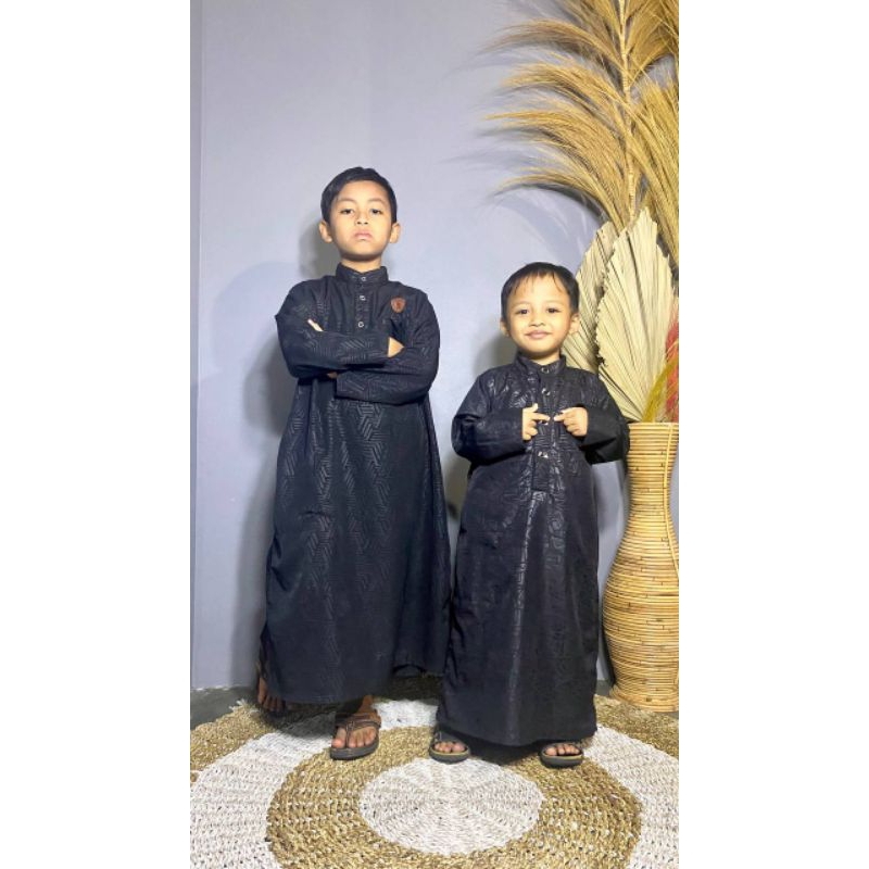 ORIGINAL GAMIS EMBOS ANAK LAKI-LAKI JUBAH ANAK LAKI-LAKI LENGAN PANJANG BAHAN EMBOS JUBAH PAKISTAN