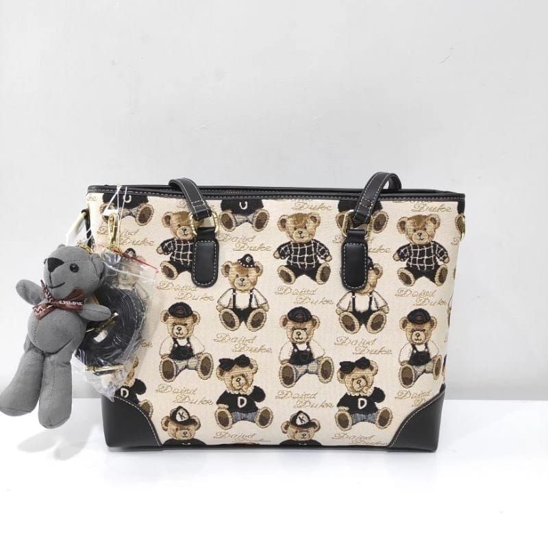 Terbaru Tas ToteBag Wanita TTWN Bear Original DV141