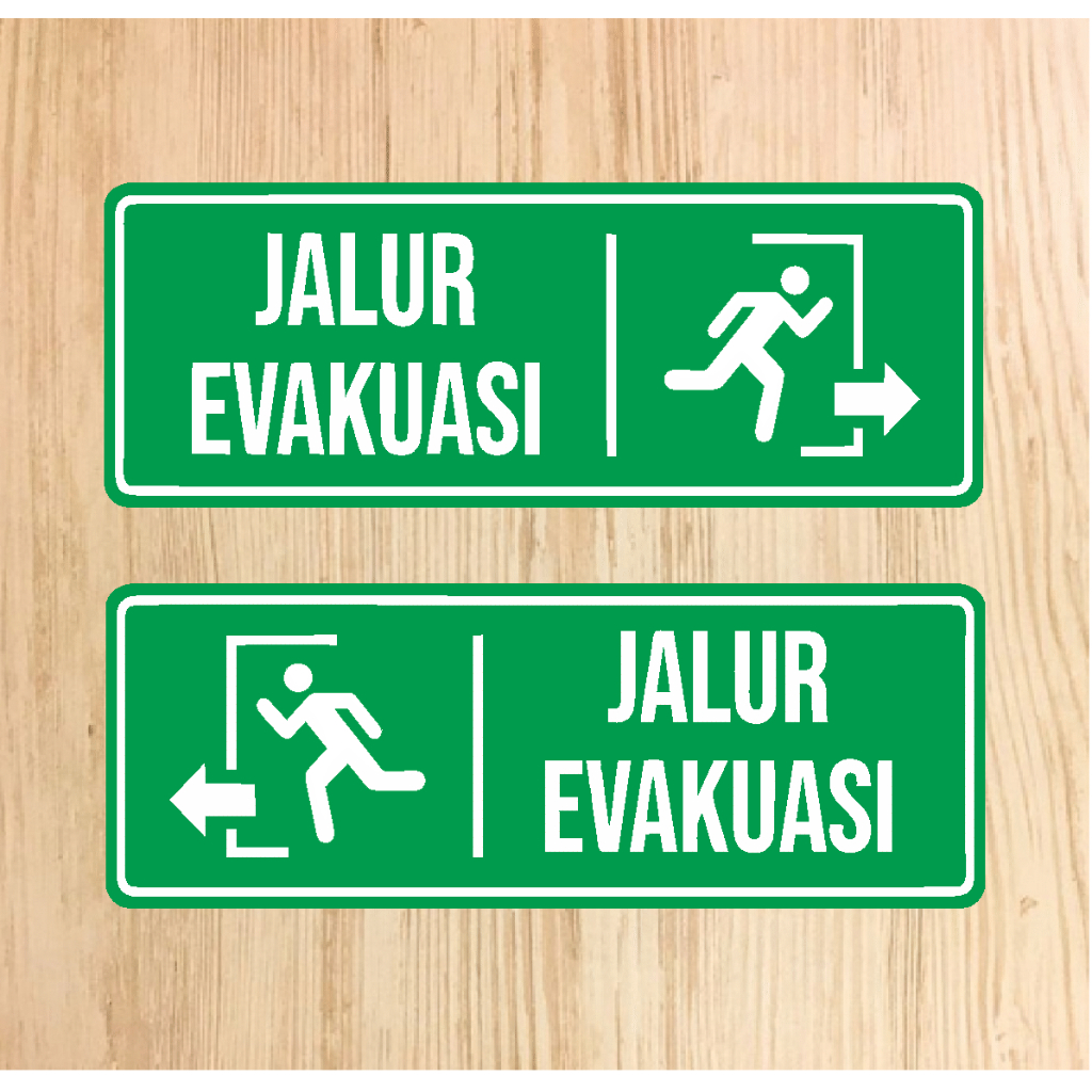 

Stiker Jalur Evakuasi Versi 2 | Stiker Evacuation Route | Stiker K3