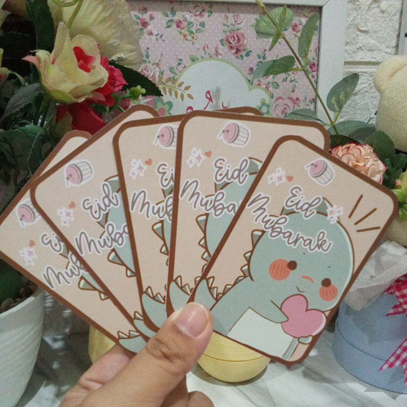 

10 Pcs Amplop Lebaran 3d Dino