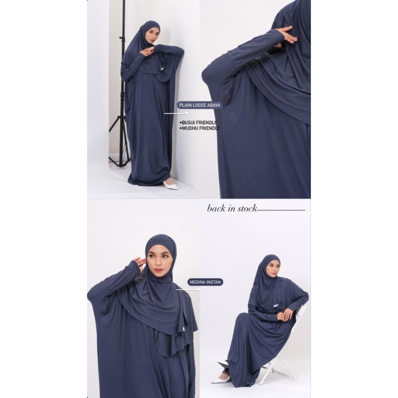 READY PLAIN LOOSE ABAYA ORI KHALEWALE