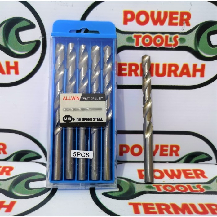 

Mata Bor Besi HSS 6.5 mm ALLWIN murah drill bit bijian