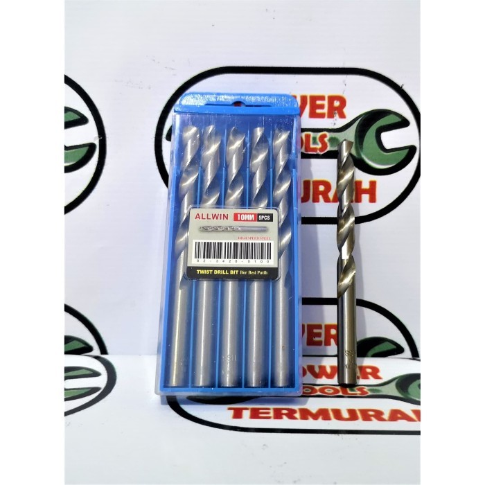 

Mata Bor Besi HSS 10.0 mm ALLWIN murah drill bit bijian