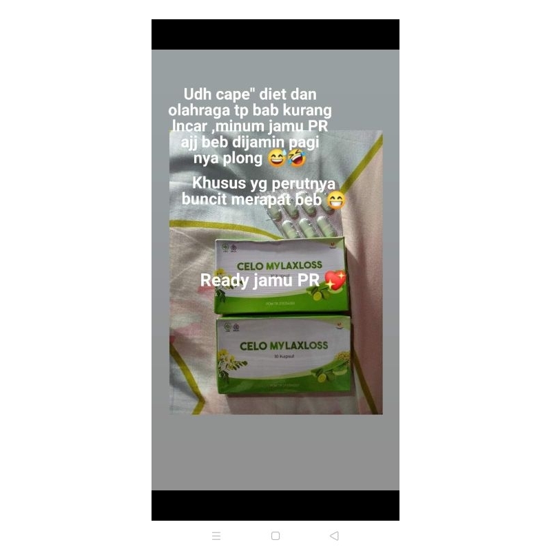 pil pelangsing/ jamu PR