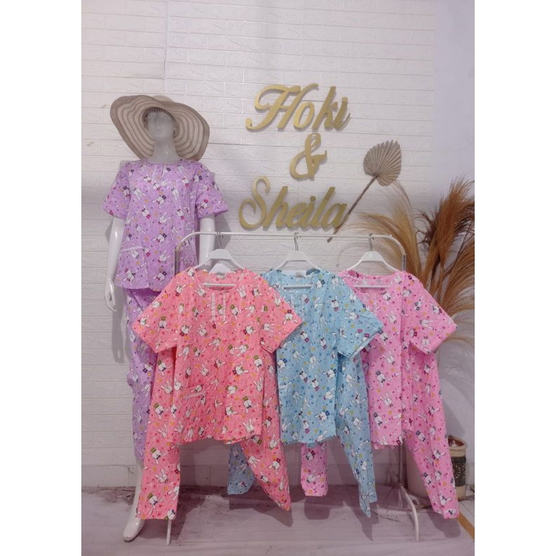 CP HOKI & SHEILA standar LD 110 Baju Tidur Piyama Fit L/XL