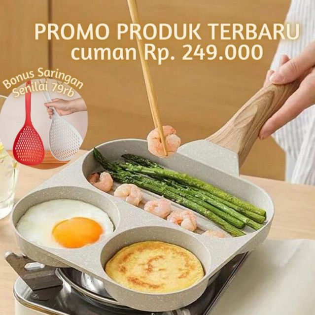 CAROTE PAN 3IN1 PRAKTIS SERBAGUNA | FREE SARINGAN
