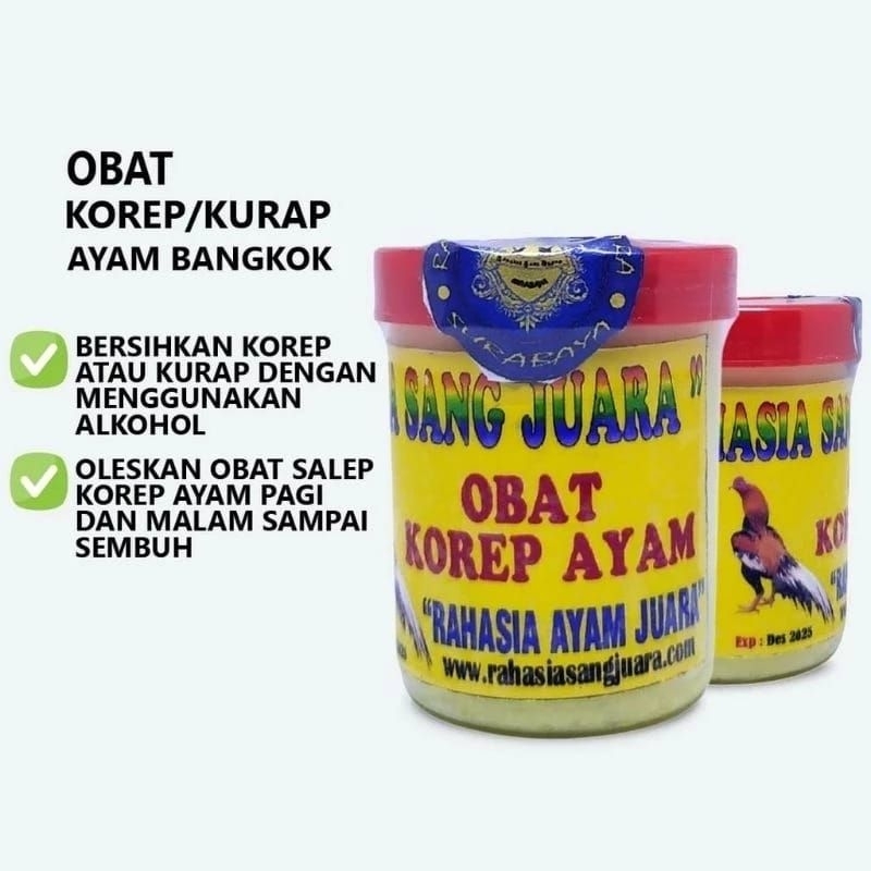 OBAT Korep Kurap Ayam Bangkok 30GR