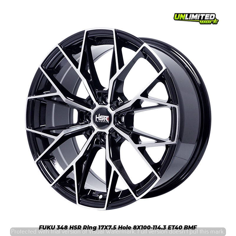 Velg Racing Two Tone Ring 17 Buat Mobilio Freed City HSR FUKU R17