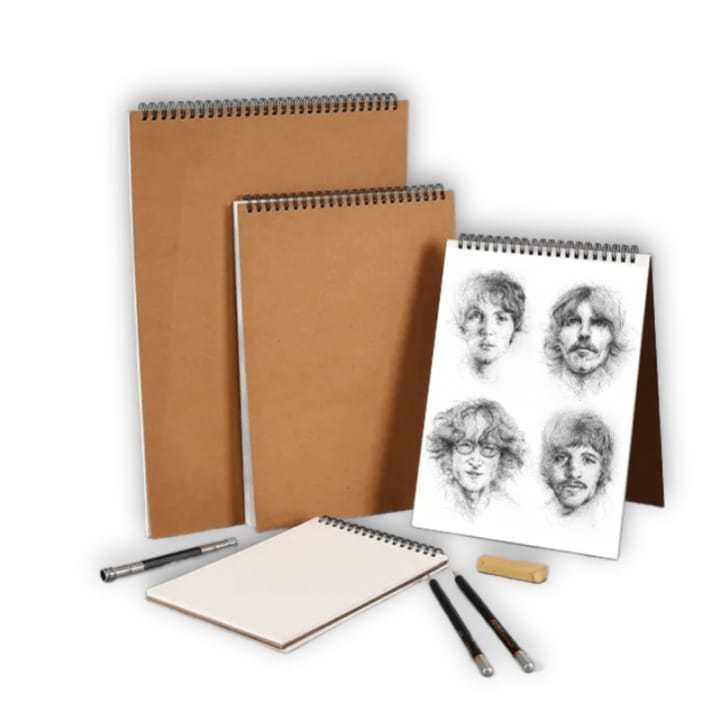 

[ Cover Coklat ] Buku Gambar Tebal Watercolor paper Watercolor Sketch Book Ring Spiral 250GSM A5, A6, B5