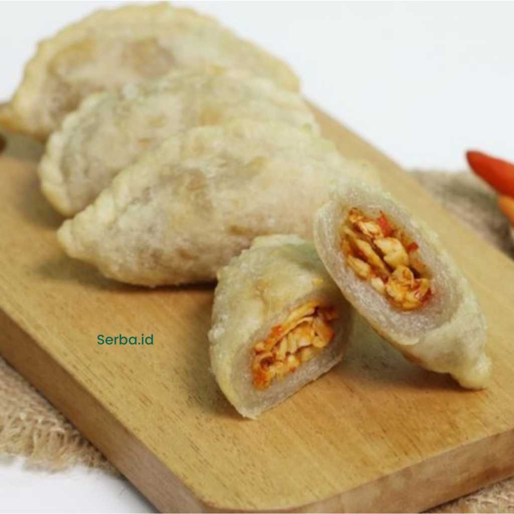 

Cireng Isi Ayam Mercon / Cireng Isi Ayam Suwir Pedas