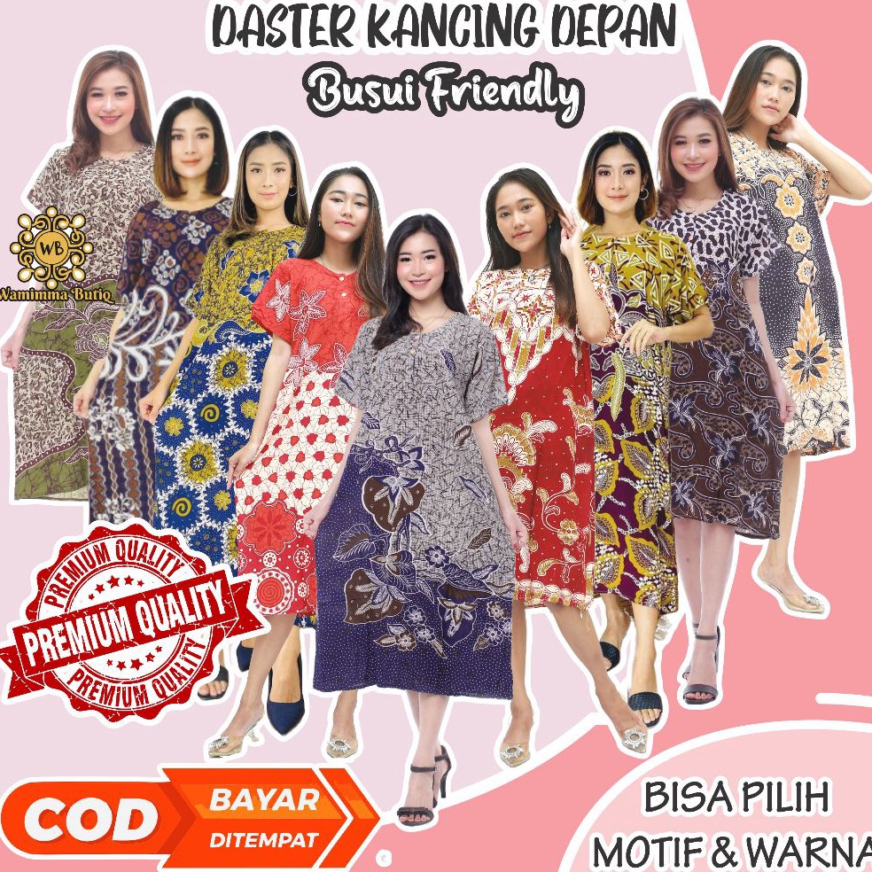 ART D14U Daster Batik Murah Baju Tidur Batik Murah Adem Nyaman Daster Batik Pekalongan