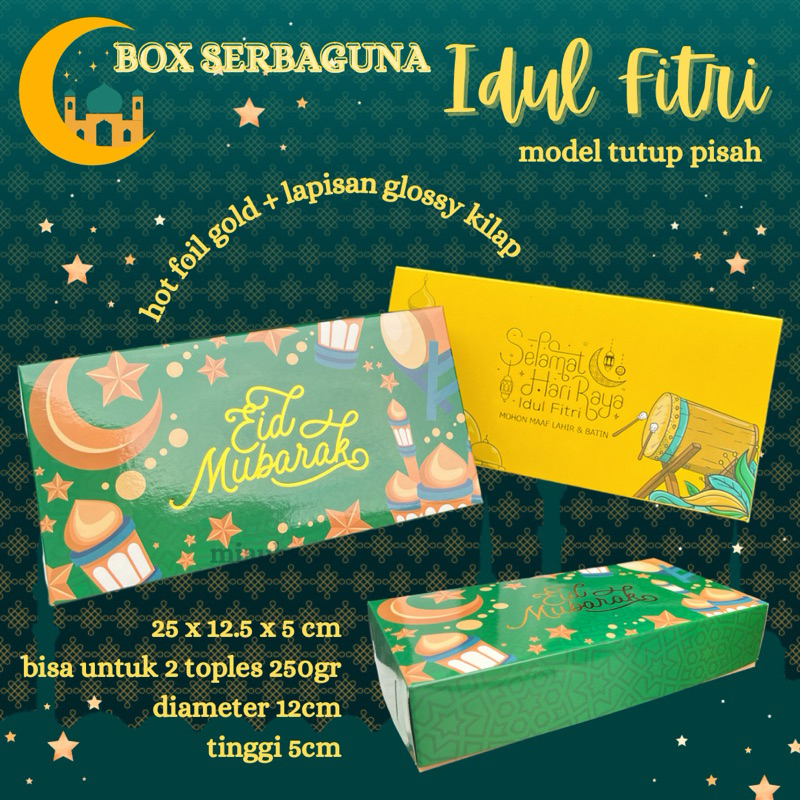 

isi 5 Box bolu lebaran kotak hampers idul fitri 25x12.5x5cm