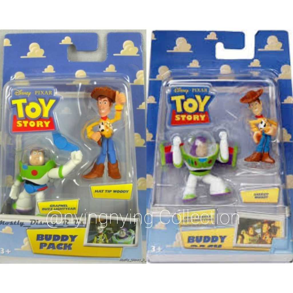 Figure/Mainan Anak Pajangan Toy Story BUDDY PACK Woody Buzz