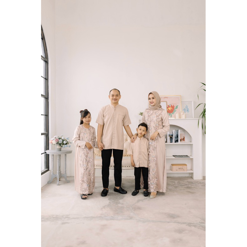 Shearila - Gardenia Series Family Set in Cream | Siena Dress | Siena Koko | Siena Dress Girl | Siena