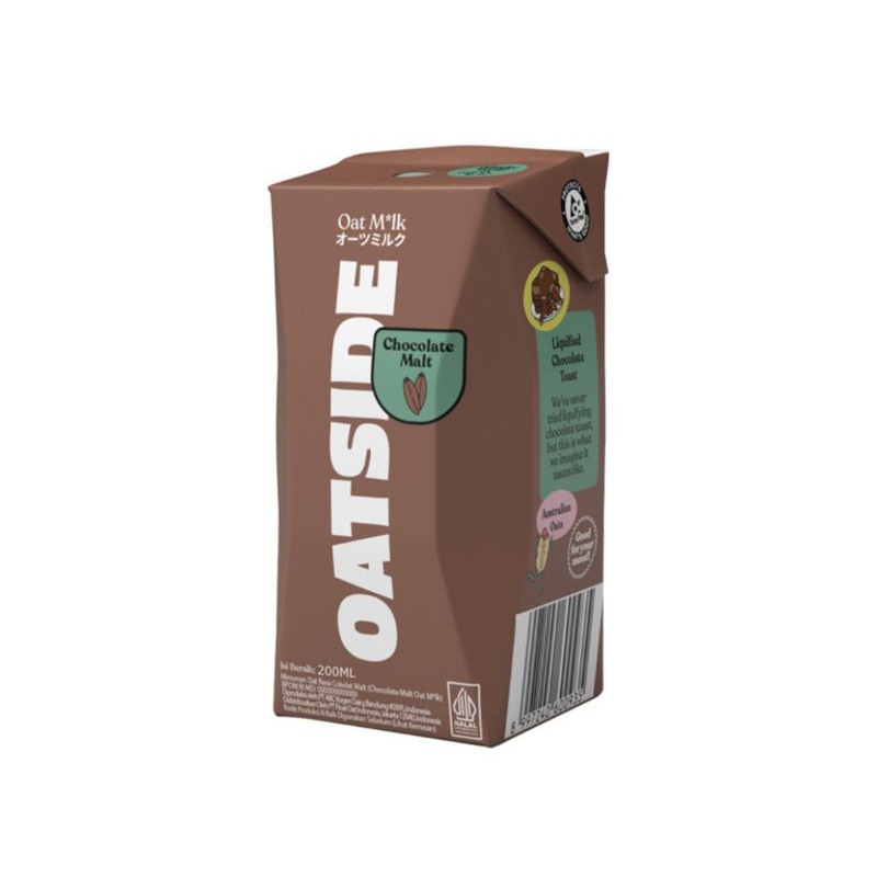 

Oatside Susu Oat Cair with Straw 200ml / Chocolate Malt / Chocolate / Brista Blend