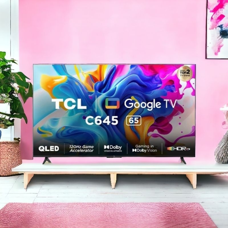 QLED TCL 65C645 65 inch UHD 4K Smart Google TV Dolby Atmos