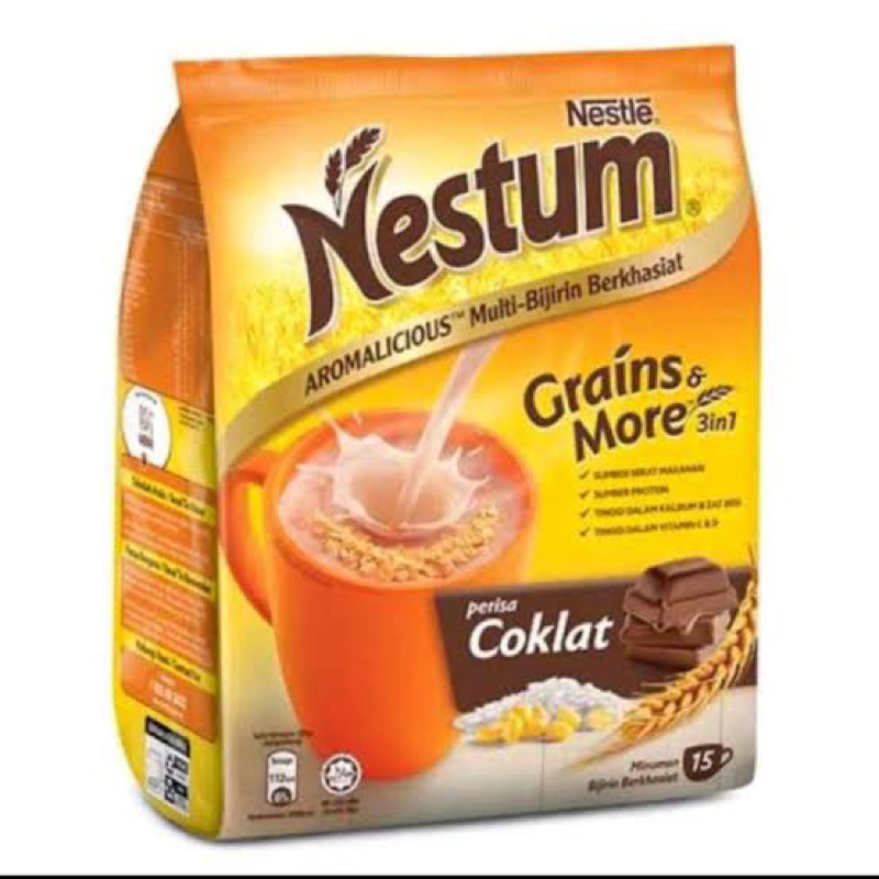 

nestum grains & more 3in1 coklat 15sch
