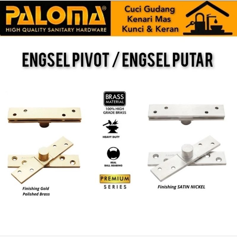 PALOMA PVP 201| PVP 202 Engsel Pivot Engsel Putar Brass Material